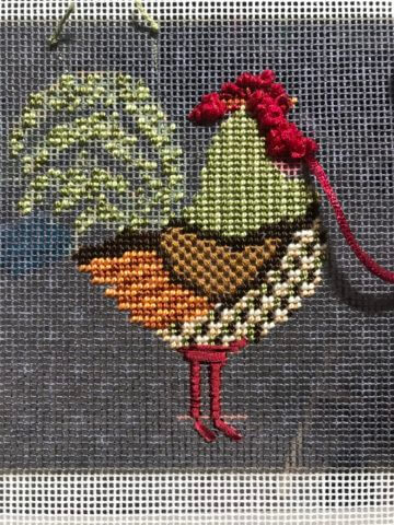 needlepoint chicken