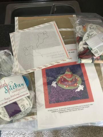 Halloween needlepoint kit