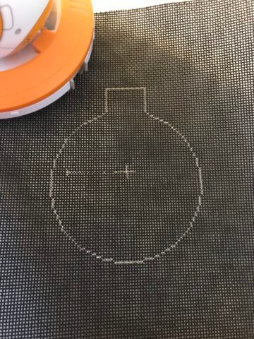 needlepoint ornament outline